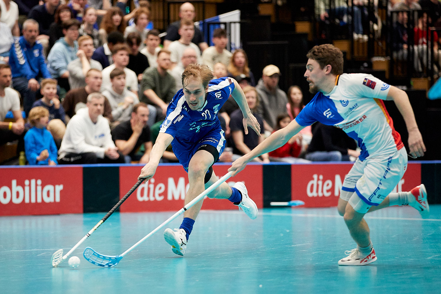 Unihockey während dem Spiel